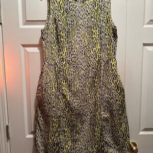 Gap Dress with Yellow and Gray Pattern
